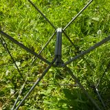 Vintage canvas foldable camping stools