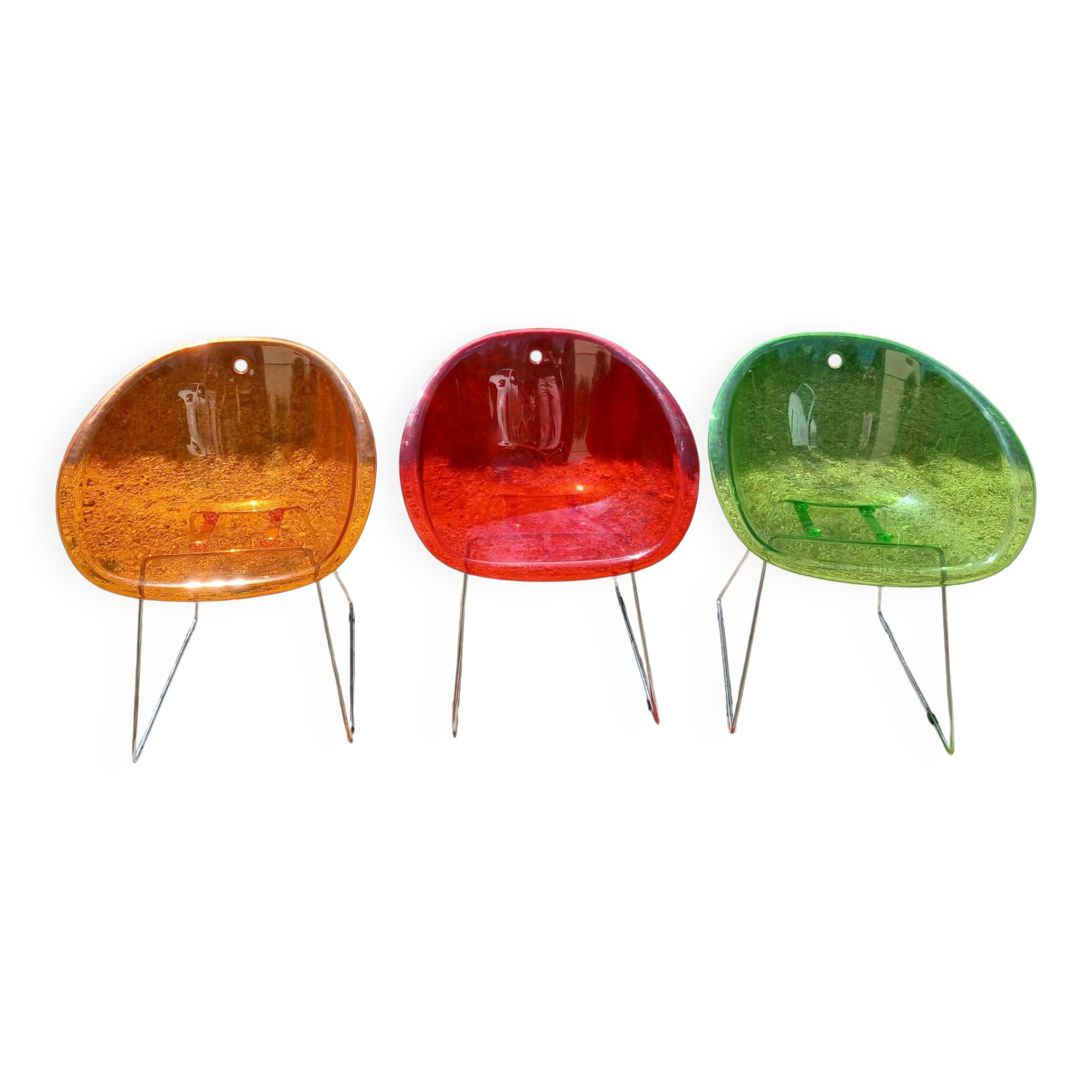 3 chaises Pedrali Gliss 921