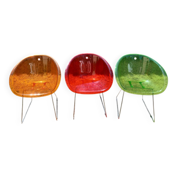 3 Pedrali Gliss 921 chairs