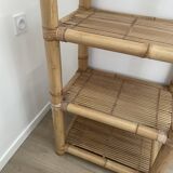 Vintage light bamboo shelf