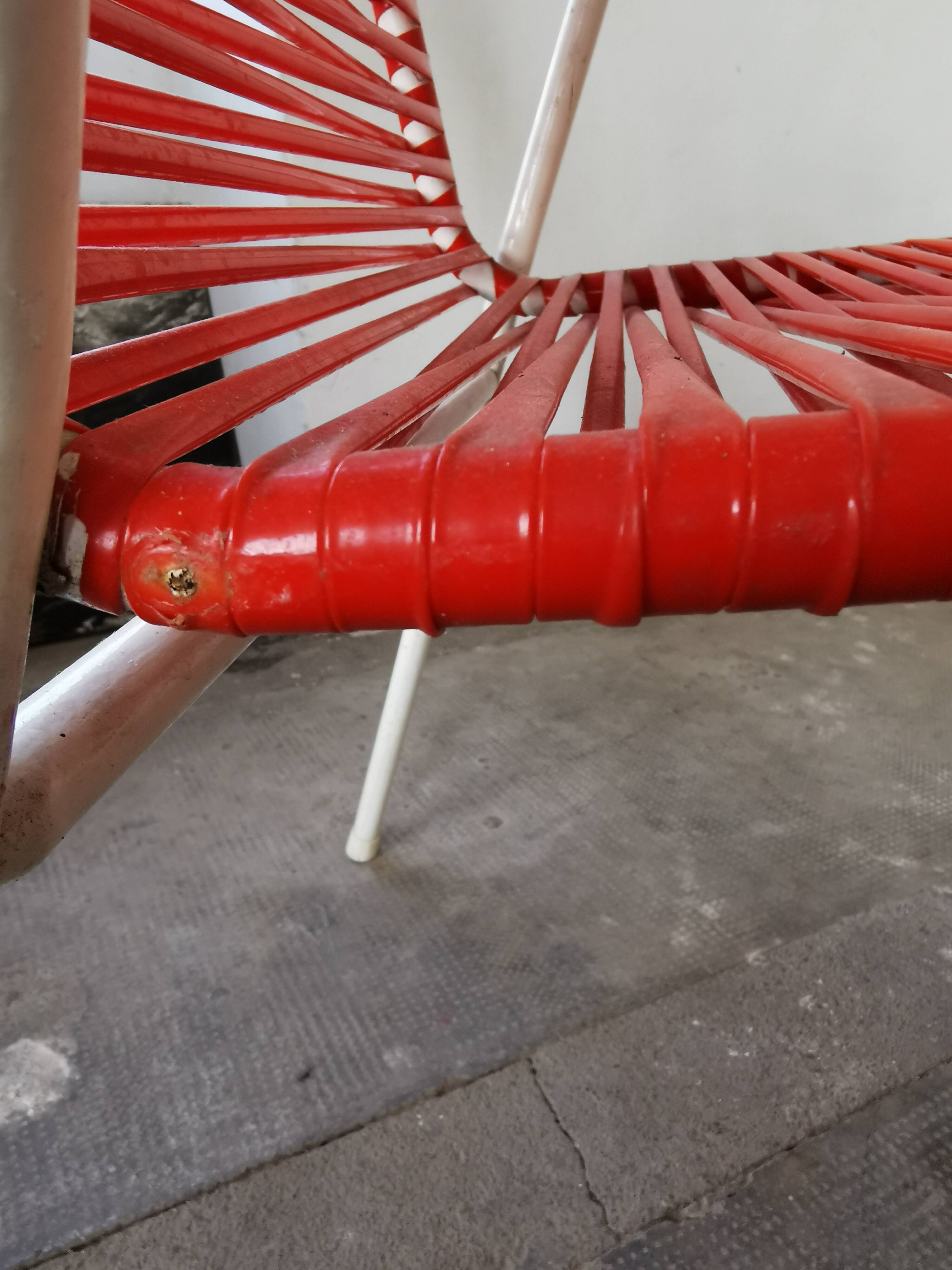 Set of 4 garden armchairs