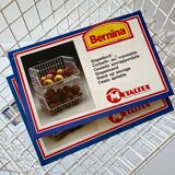 Trio of stackable steel wire baskets vintage italy