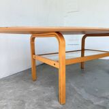Oval coffee table beech 1980 Aalto Ikea