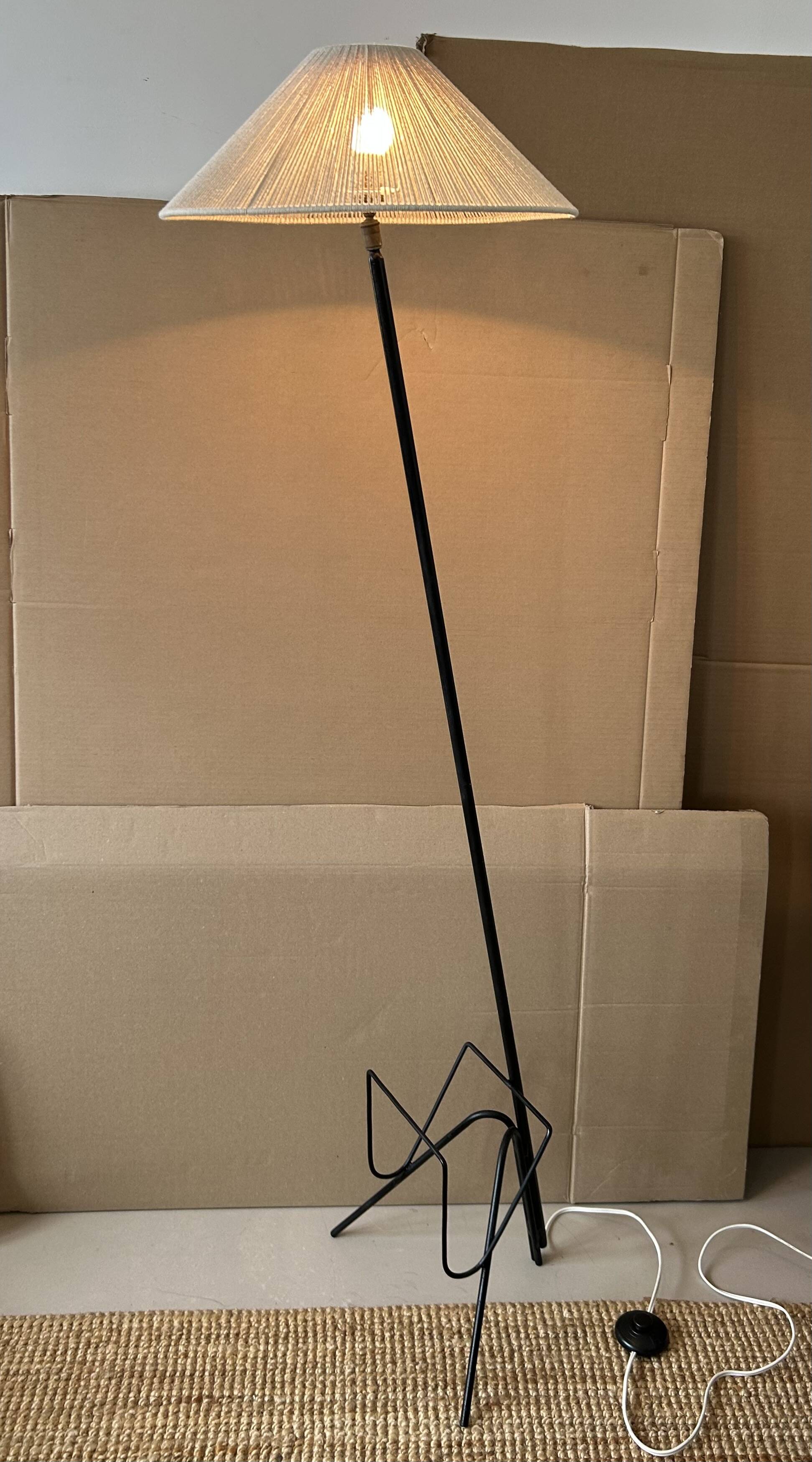 1950s magazine rack floor lamp