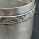 White metal (silverware) cup in its original box