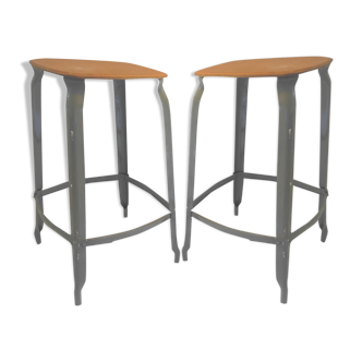 Pair of industrial stools