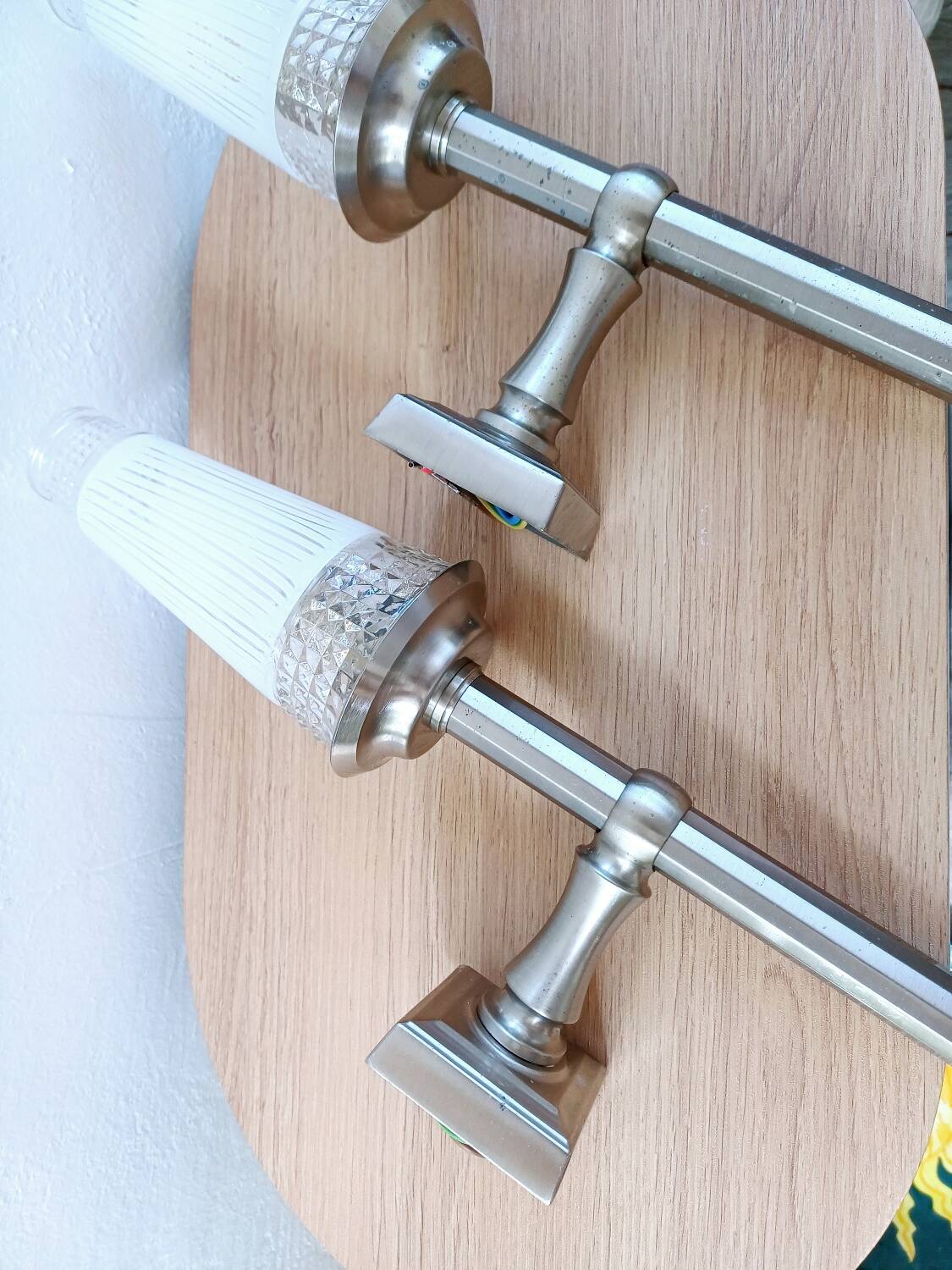 Paire d'appliques murales des années 1950