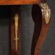 19th century Italian Empire style console table with marble top