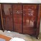 Armoire d'époque Art Deco plaqué palissandre laqué marron foncé