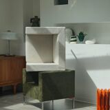 Fauteuil italien velours