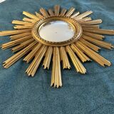 Miroir soleil œil de sorcière vintage années 1960