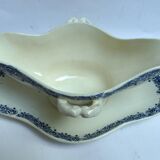 Gien large gravy boat in opaque porcelain