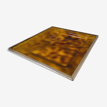 Plateau lucite imitation ecaille de tortue