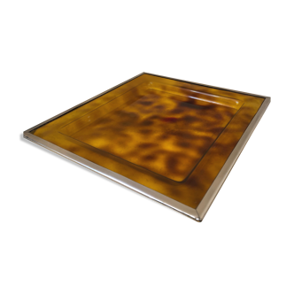 Lucite imitation turtle tray 1970s