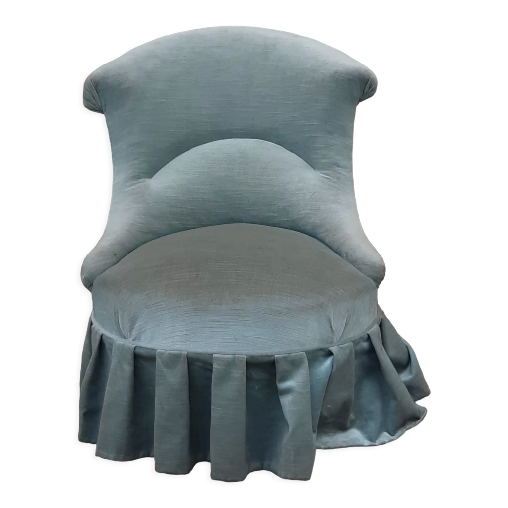 Chauffeuse crapaud en velours Selency