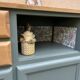 Buffet base Mado renovated green Galane and wood
