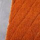 Handmade traditional natural wool rug in orange, size 1.5/2.5 m.
