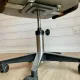 Vintage Mid-Century brown office chair with wheels from the 1970s.