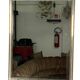 Romeo Rega, vintage mirror with double brass frame and chrome. Italy 1970s