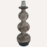 Free form bubbly wavy ceramic table lamp by Kaiser Leuchten, Germany 1960s