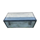 Restored wooden trunk patinated grey