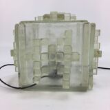Italian Crystal "Apis" Table Lamp from Poliarte, 1960s