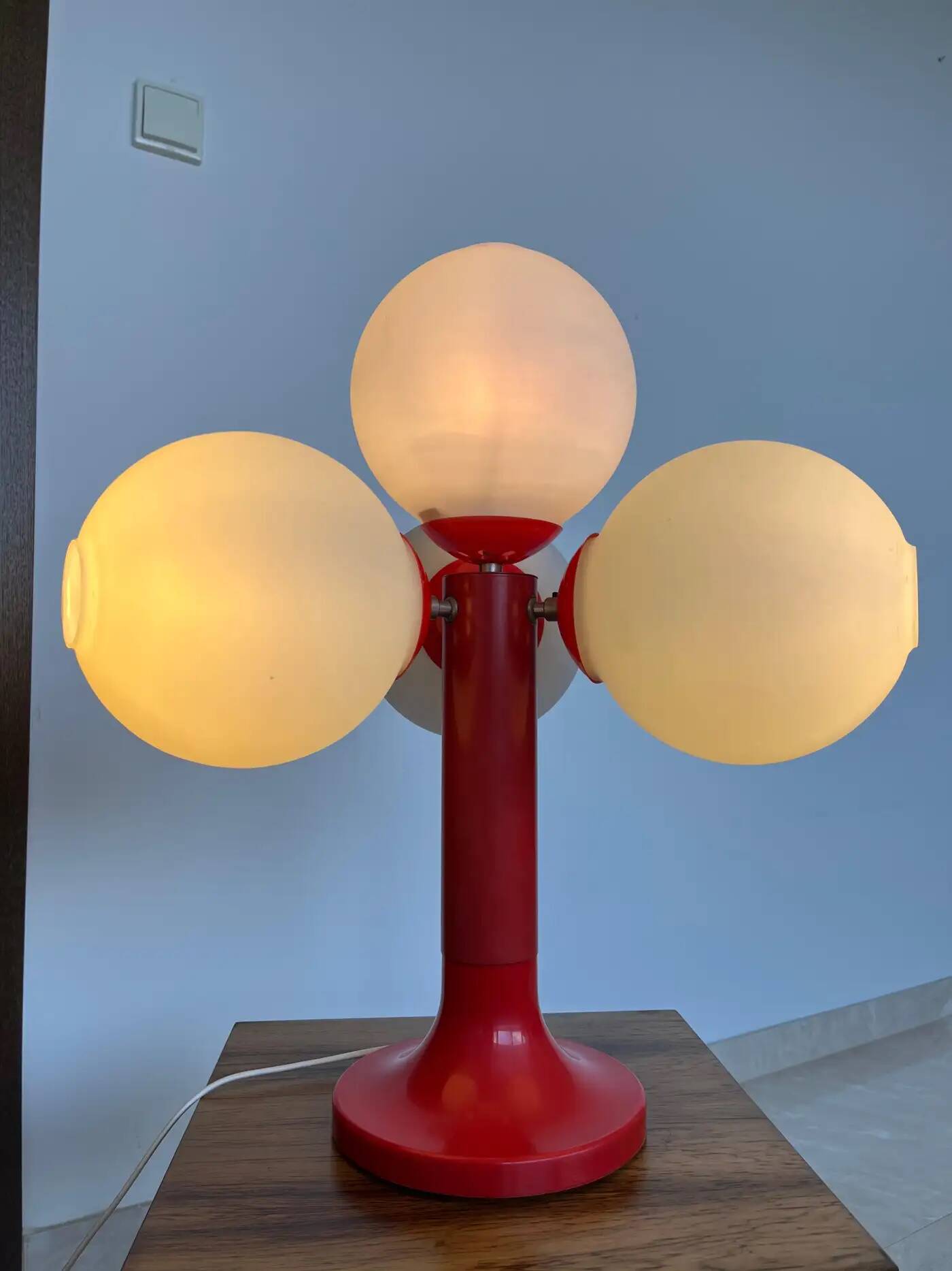 Grande lampe de table de style Space Age des années 1970, Sputnik ou Atom.