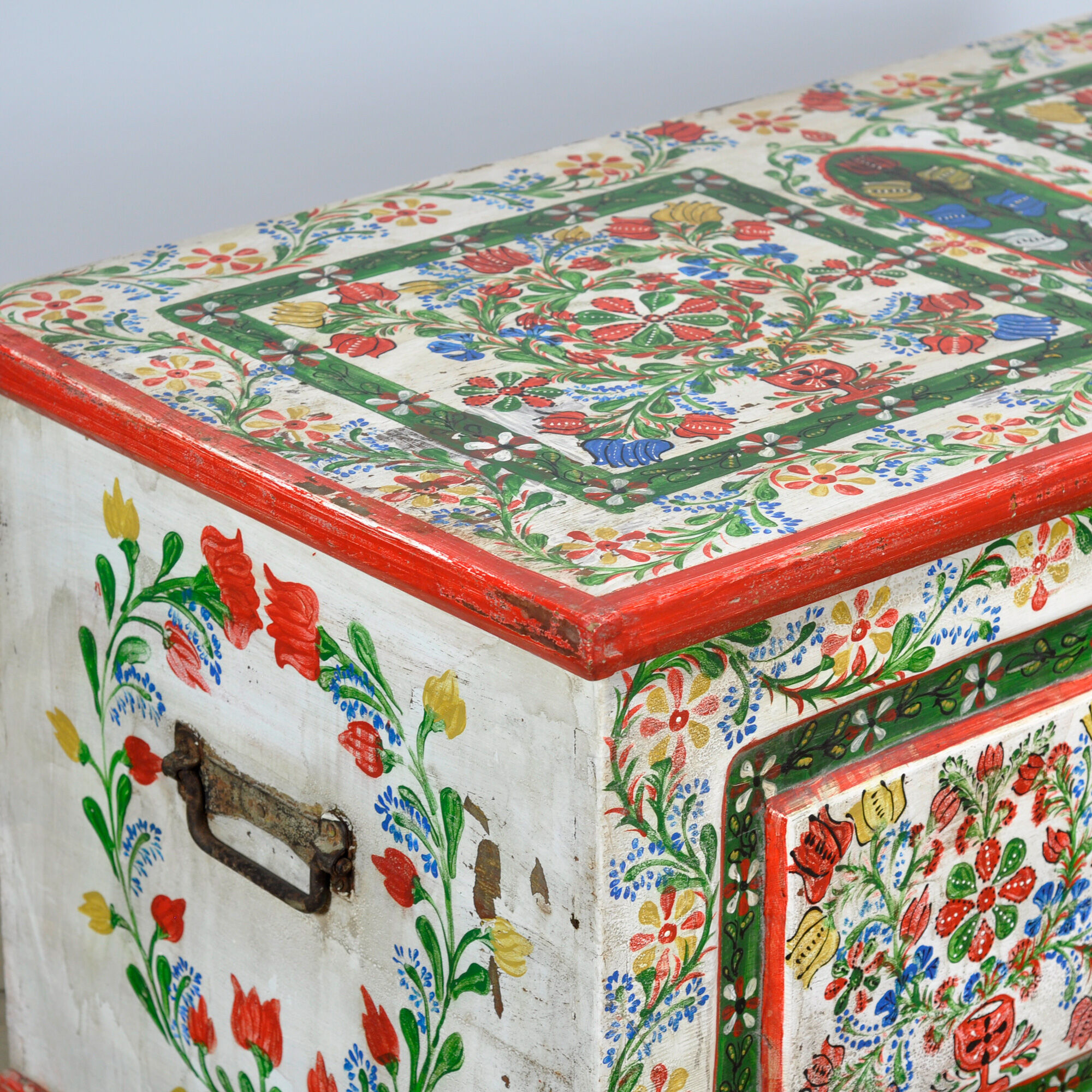 Folk art bridal chest, dated 1948