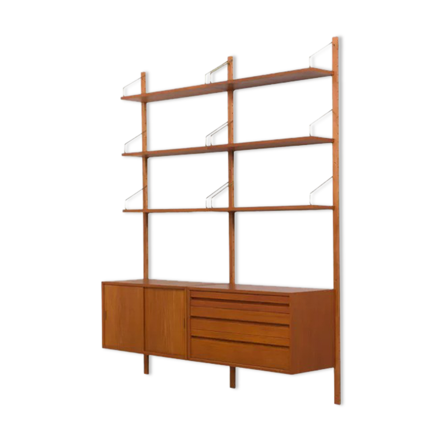Scandinavian modular bookcase solid wood