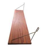 Teak shelf with brass supports, Denmark, 1960.