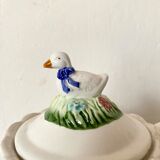 Slurry tea set geese 80s