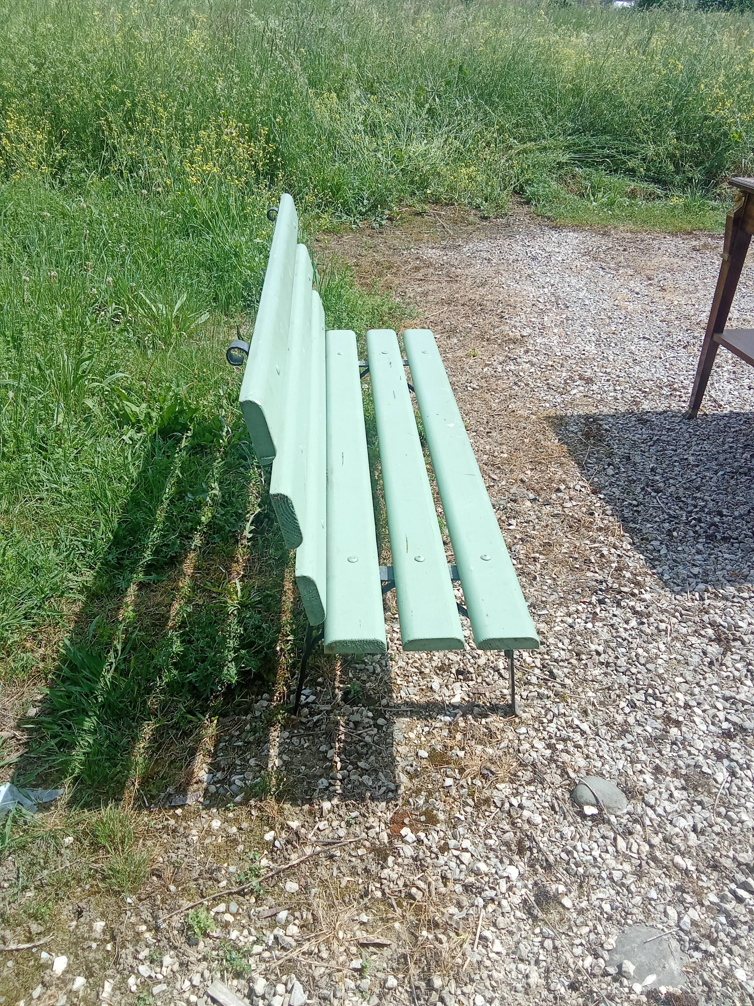 Old garden bench.
