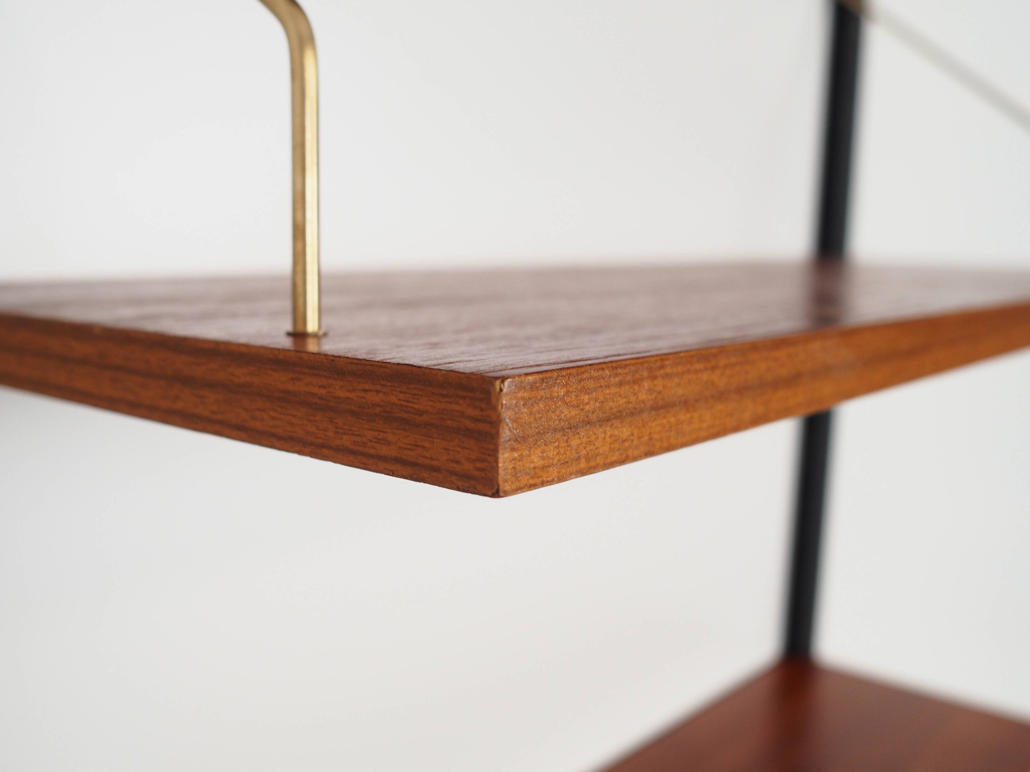 Teak shelving unit, Danish design, 1960s, production: Denmark