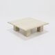 Mid century italian modern travertine coffee table 1970s
