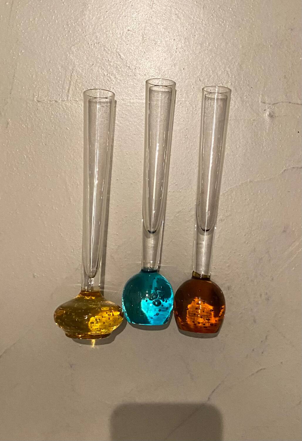 Set of 3 small antique vases
