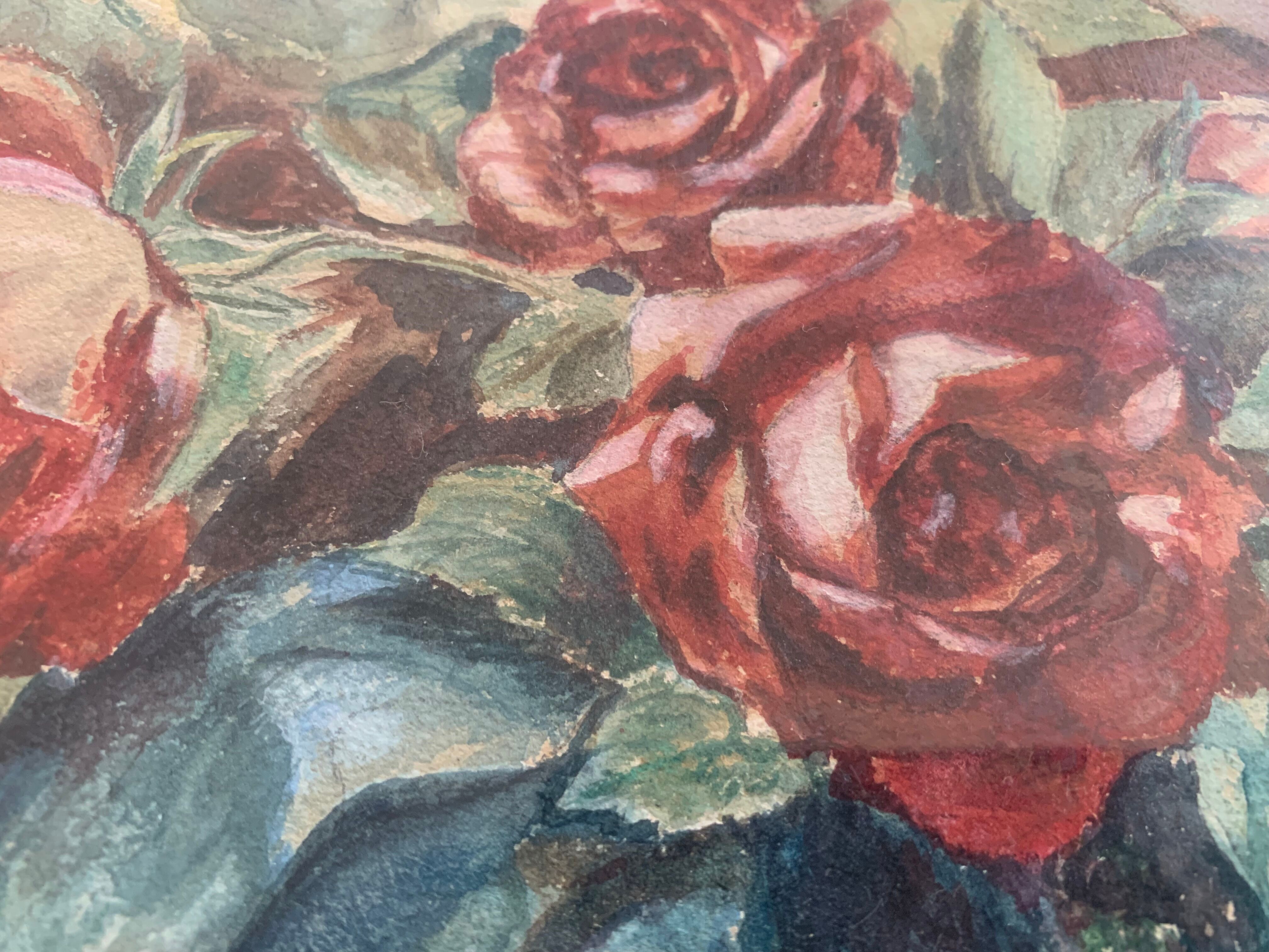 Painting pastel bouquet