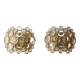 Brass and crystal glass wall lamps from Palwa