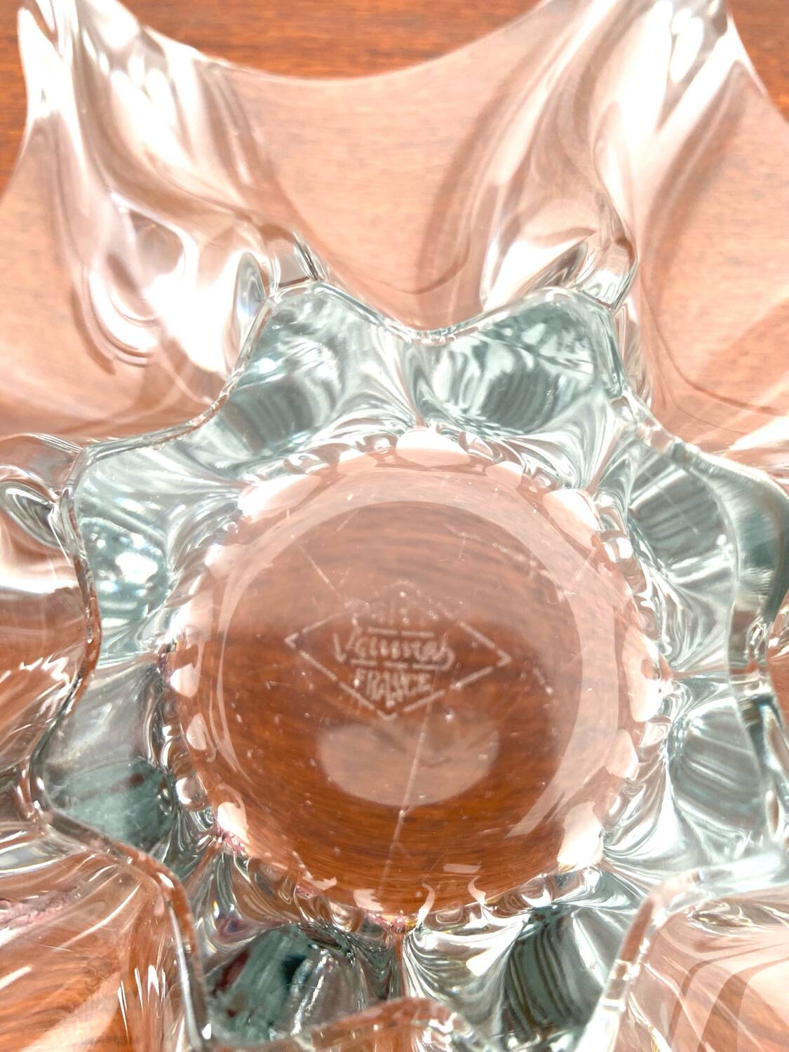 Crystal cup signed by Art Vannes 1950-1970