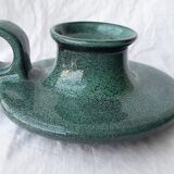 Green candle holder