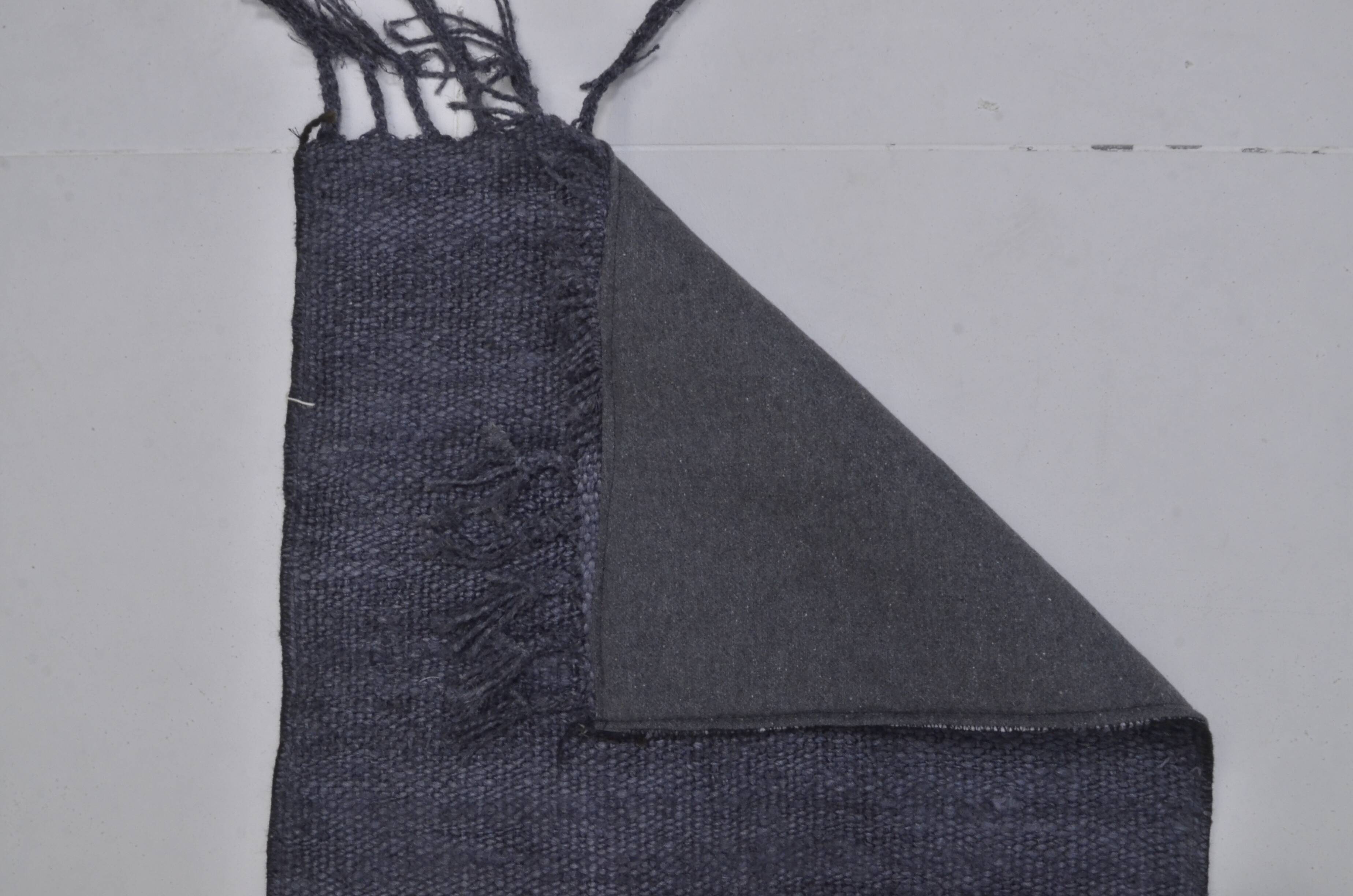 Vintage Black Hemp Rug sku3956