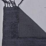 Vintage Black Hemp Rug sku3956