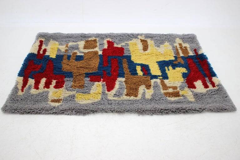 Midcentury design wool carpet in Ege Rya style, Denmark, 1970
