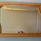 Wall mirror with light wood frame - 1960  54x35cm