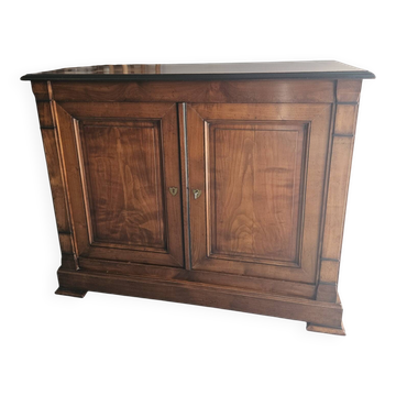 Rustic wooden sideboard with 2 integrated drawers