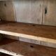 Antique wooden craft shelf