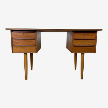 Vintage Scandinavian teak desk, 60s