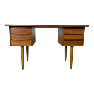 Bureau scandinave vintage en teck, années 60