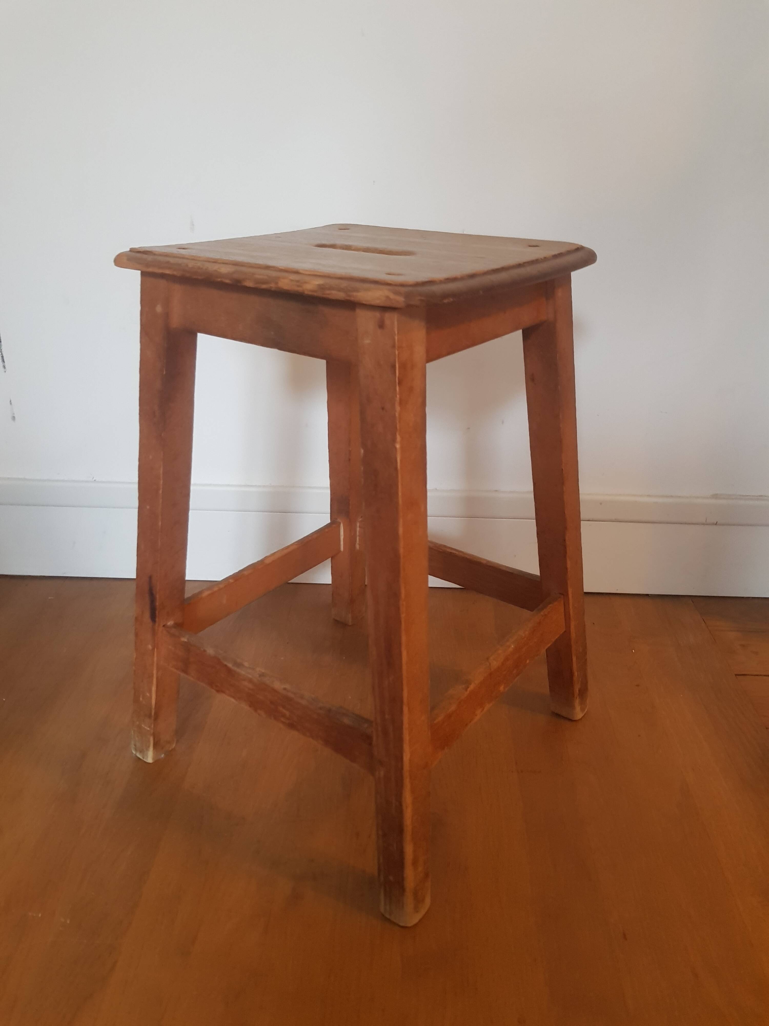 Vintage wooden stool