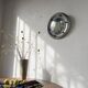 Round convex metal mirror in English style 1900
