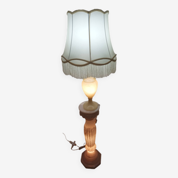 Alabaster lamp and column